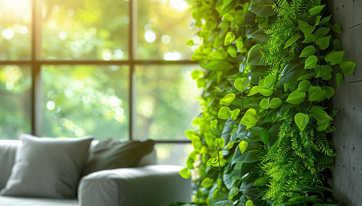 Mur végétal intérieur bienfaits et conseils pour l'installer chez soi